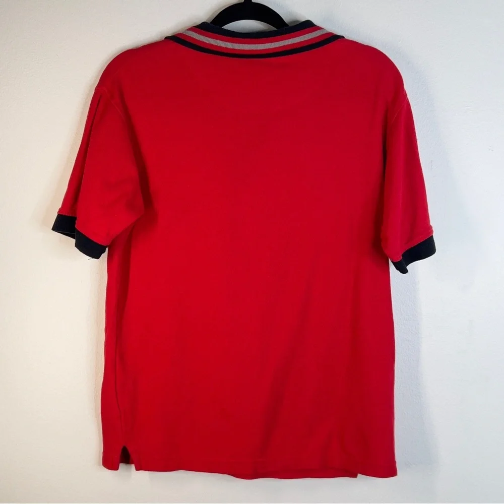 BEVERLY HILLS POLO CLUB  Red Short Sleeve Polo
